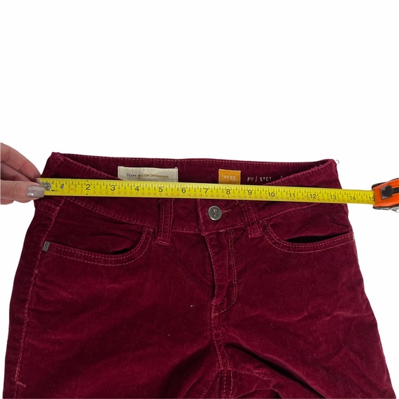 Pilcro + The Letterpress Red Corduroy Zipper Jeans - Picture 7 of 12